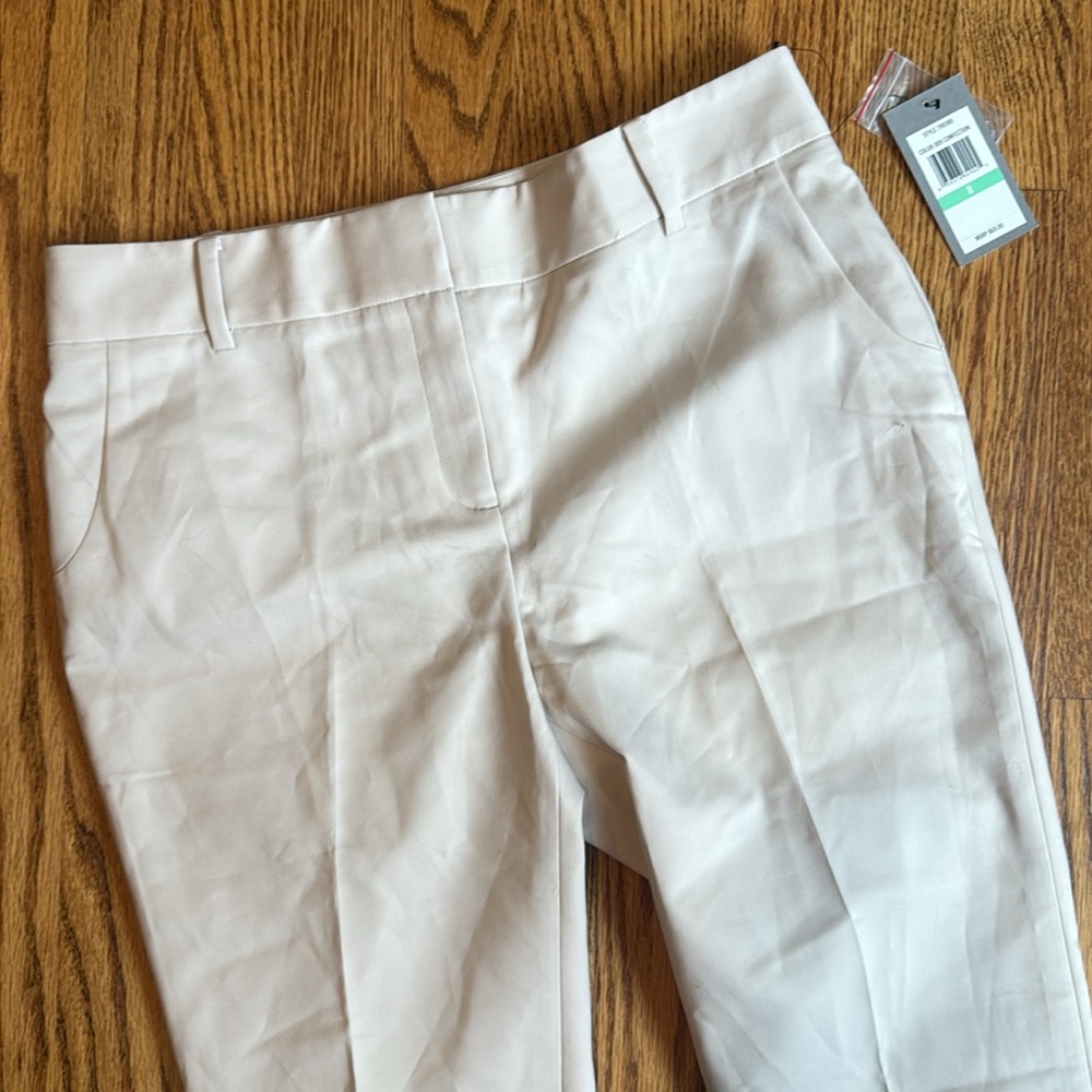 CHAUS New York ivory DENA flat front dress pants - Picture 2 of 4
